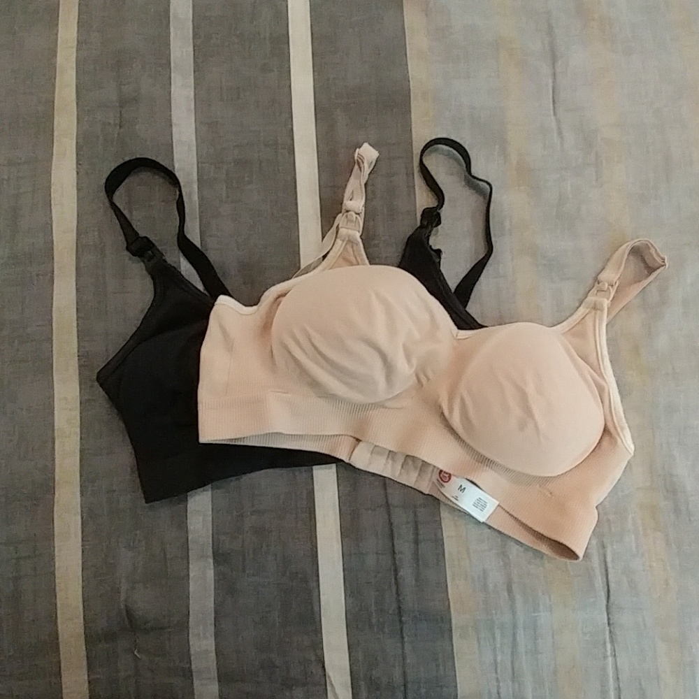 Two nursing bras